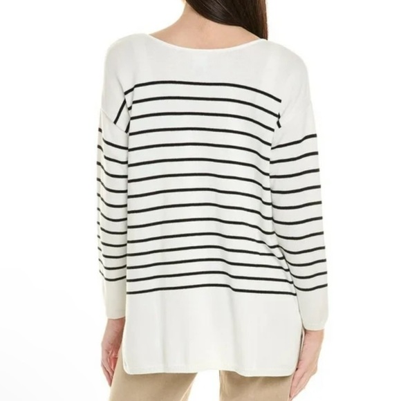 Cabi Turnabout cardigan black white stripe Size XS - Picture 9 of 9